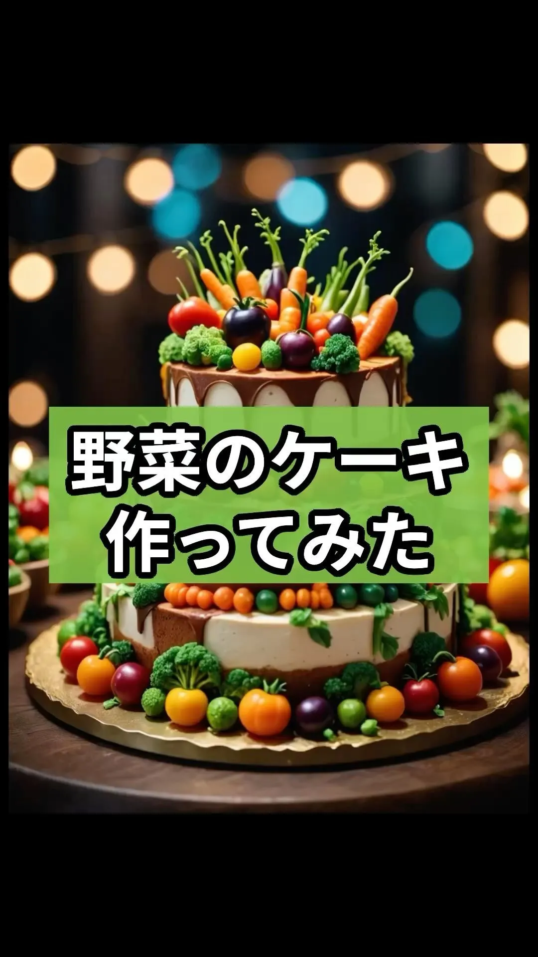 野菜のケーキ！？と皆さんいいリアクションをしてくれます。